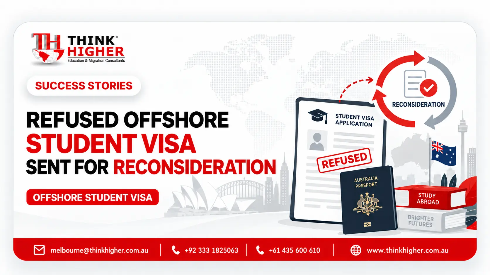 Offshore Student Visa refusal sent for reconsideration after Department review