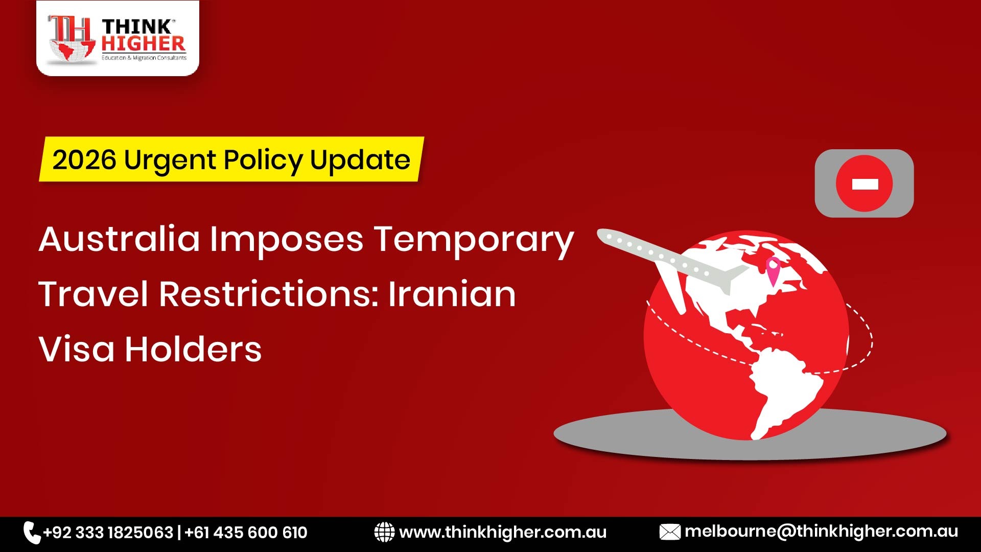 Australia Visitor Visa (Subclass 600) Travel Ban: Iranian Passports