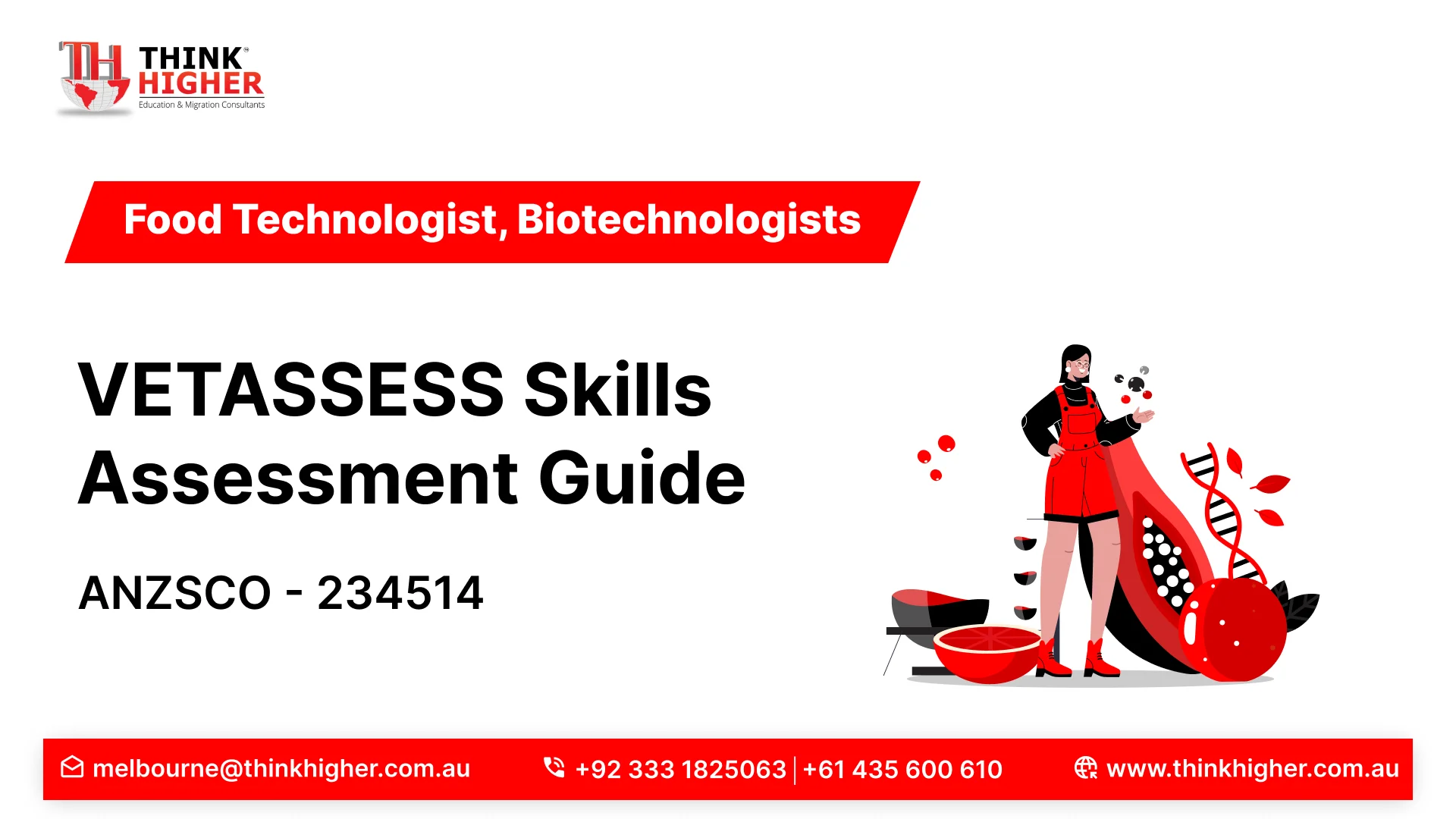 Biotechnologist (234514): VETASSESS Skills Assessment Guide 2025-26