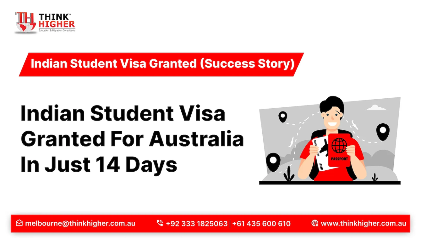 Indian Student Visa granted for Australia in 14 days success story