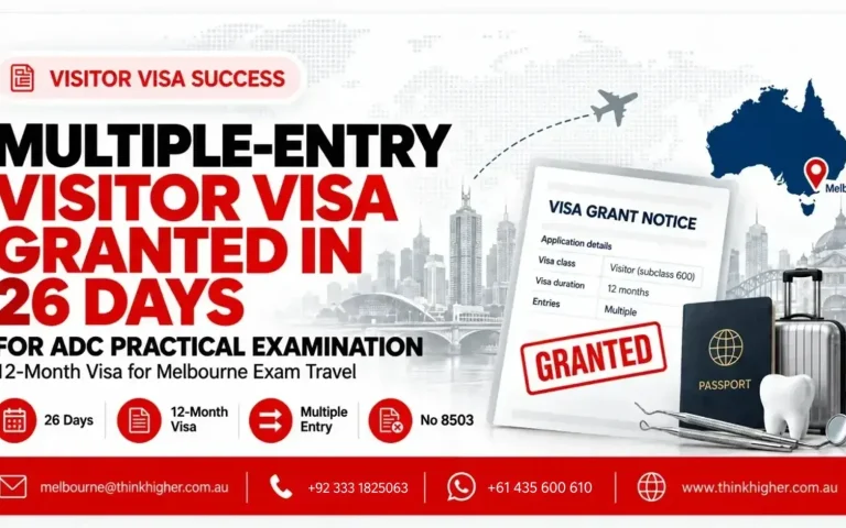 Multiple-Entry Visitor Visa Granted in 26 Days for ADC Practical Examination