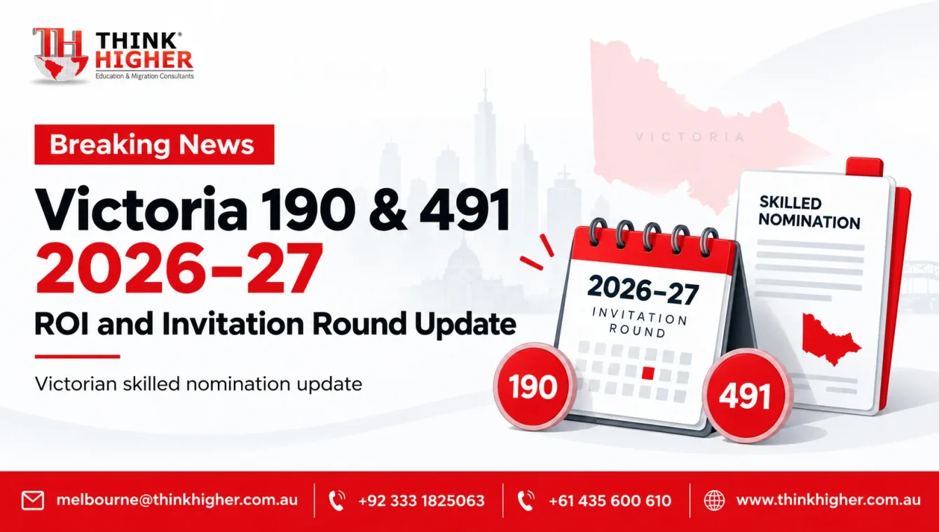 Victoria 190 and 491 ROI opening and expected November 2026 nomination invitation round update